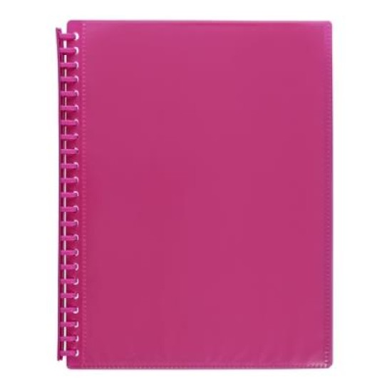 MARBIG A4 20PK INSERT CVR DISP BK PINK