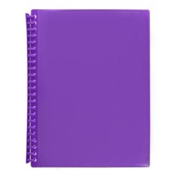 MARBIG A4 20PK INSERT CVR DISP BK PURPLE