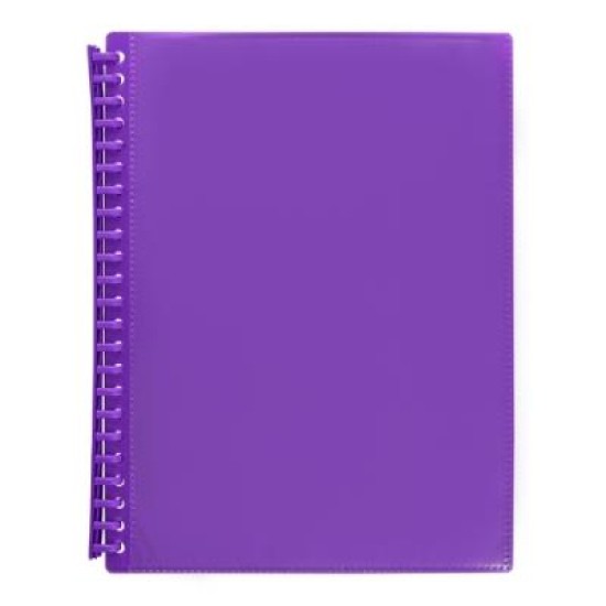 MARBIG A4 20PK INSERT CVR DISP BK PURPLE