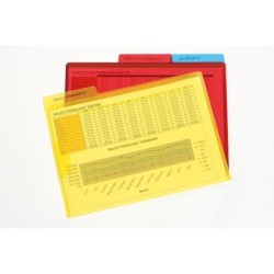 L/FILE SECURE FLAP/TAB PK3 A4