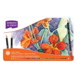 DERWENT ACY PENCILS COLOUR 36 TIN