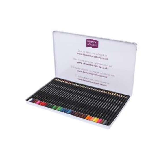DERWENT ACY PENCILS WATERCOLOUR 36 TIN