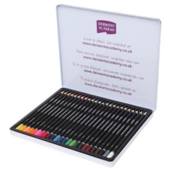 DERWENT ACY PENCILS WATERCOLOUR 24 TIN