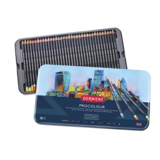 DERWENT PENCILS PROCOLOUR (36) TIN