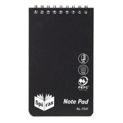 SPIRAX P541 PP NOTEBOOK T/O 96 PAGES BLK SPIRAX P541 PP NOTEBOOK T/O 96 PAGES BLK