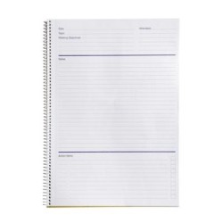 SPIRAX BLACK PP MEETING BOOK A4 140 PG SPIRAX BLACK PP MEETING BOOK A4 140 PG