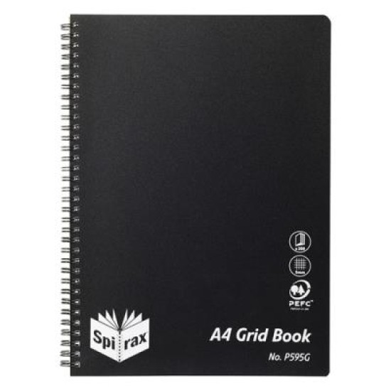 SPIRAX P595G PP GRID BOOK S/O A4 200PG