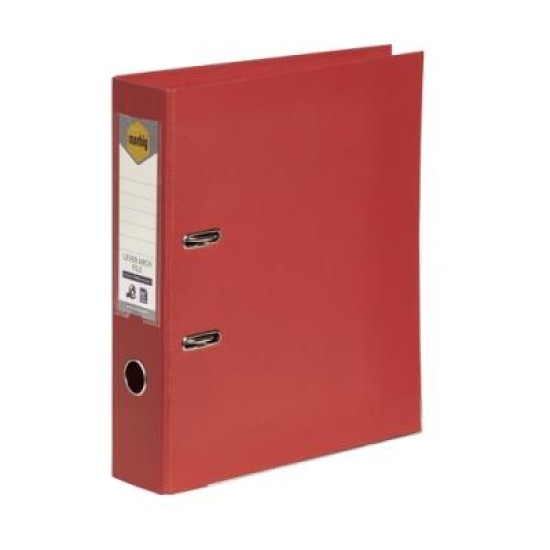 MARBIG PE LEVER ARCH A4 BRIGHT RED