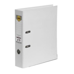 MARBIG PE LINEN LEVER ARCH A4 WHITE
