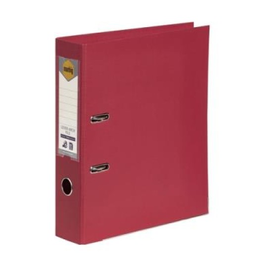 MARBIG PE LEVER ARCH A4 DEEP RED