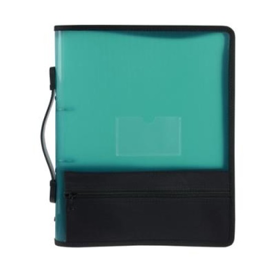 MARBIG 25MM 2O ZIPPER BINDER W/STORAGE GRN