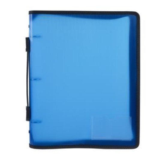 MARBIG ZIPPER BINDER 25MM 3O WITH HANDLE BL