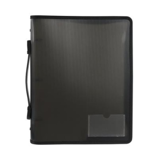 MARBIG ZIPPER BINDER 25MM 3O W/ HANDLE SMOK