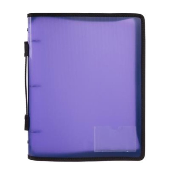 MARBIG ZIPPER BINDER 25MM 3O WITH HANDLE PU