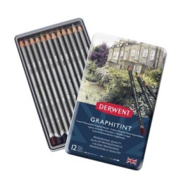 DERWENT GRAPHITINT PENCIL 12 TIN