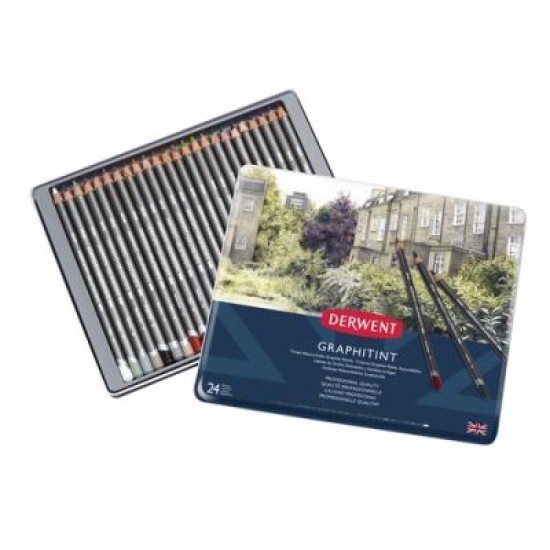 DERWENT GRAPHITINT PENCIL 24 TIN