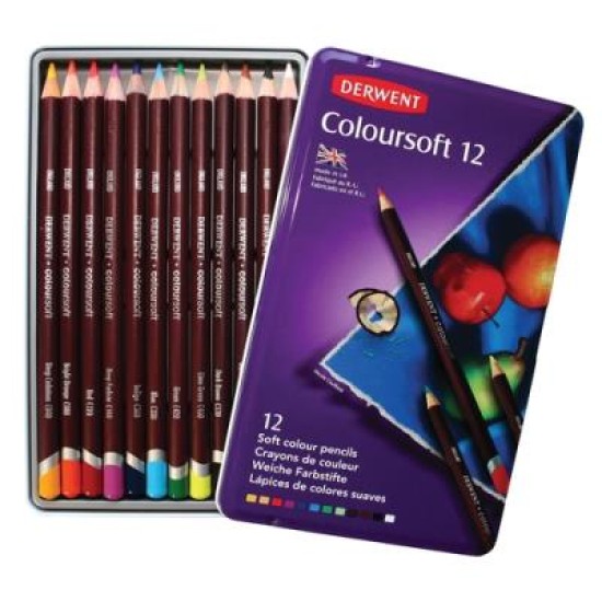DERWENT COLOURSOFT 12 TIN