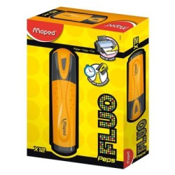 MAPED 742535 HIGHLIGHTER ORANGE BOX 12