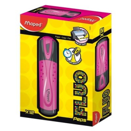 MAPED 742536 HIGHLIGHTER PINK BOX 12