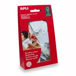 APLI 07011 STRUNG TKT 22X35MM WTE BAG100