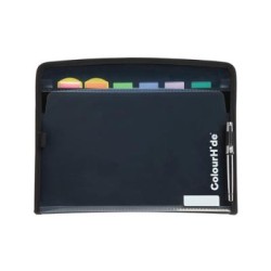 COLOURHIDE® ZIPIT EXPANDING FILE FC BLK 7PKT COLOURHIDE® ZIPIT EXPANDING FILE FC BLK 7PKT