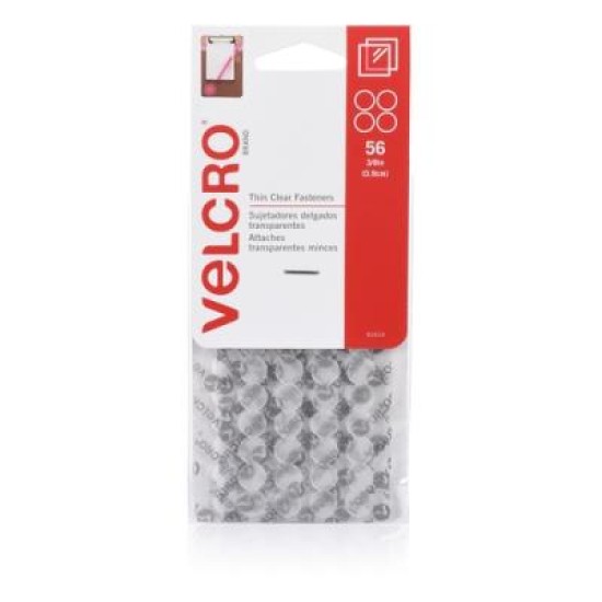 VELCRO THIN CLR H&L DOTS 0.9CM (56 SETS)