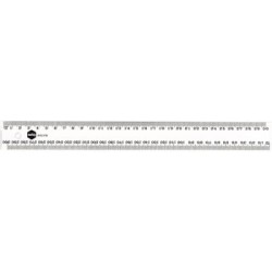 MARBIG RULER CLEAR PLASTIC 40CM