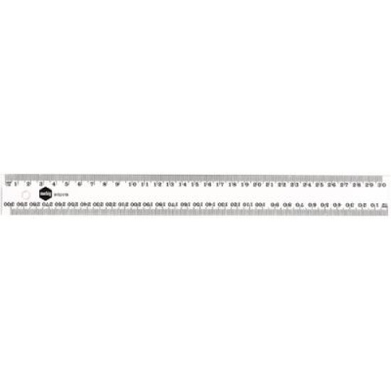 MARBIG RULER CLEAR PLASTIC 40CM