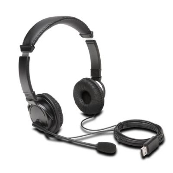 KENSINGTON HI-FI USB-A HEADPHONES WITH MICROPHO