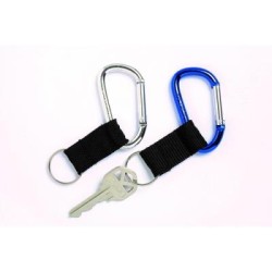 REXEL CARABINEER KEY RING ASTD PK 2