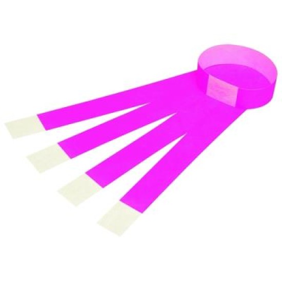 REXEL WRISTBANDS FLUORO PNK PK 100