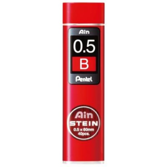 PENTEL AIN STEIN LEAD B 0.5MM TUBE 40 BX