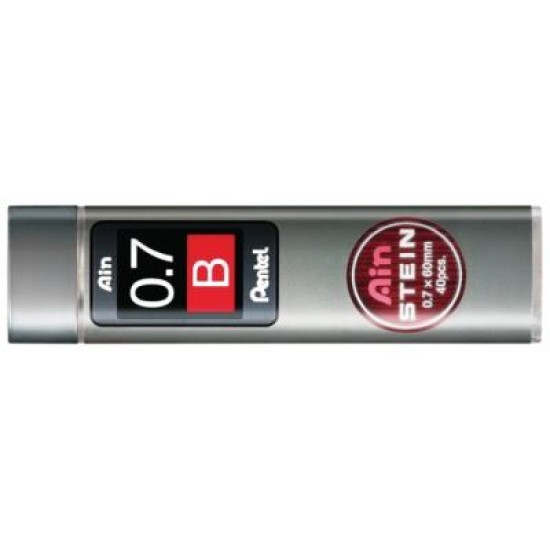 PENTEL AIN STEIN LEAD B 0.7MM TUBE 40 BX