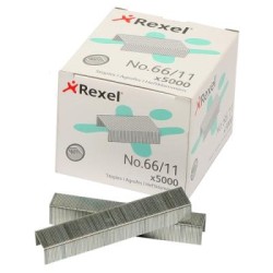 REXEL STAPLES NO.66 (11MM) 5000BX