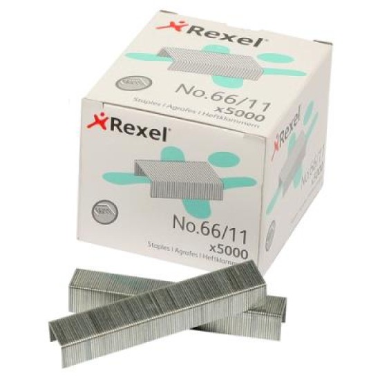 REXEL STAPLES NO.66 (11MM) 5000BX