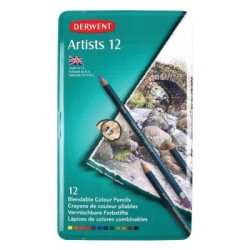 DERWENT PENCILS ARTIST 12TIN