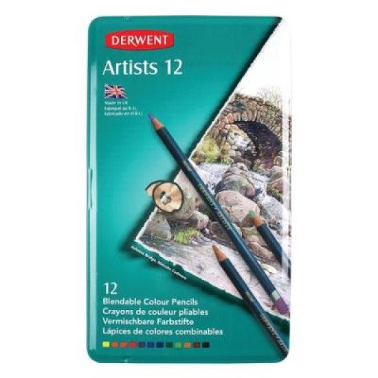 DERWENT PENCILS ARTIST 12TIN