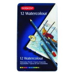 DERWENT PENCILS WATERCOLOUR 12TIN DERWENT PENCILS WATERCOLOUR 12TIN