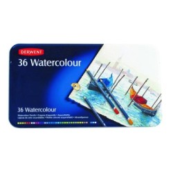 DERWENT PENCILS WATERCOLOUR 36 TIN DERWENT PENCILS WATERCOLOUR 36 TIN
