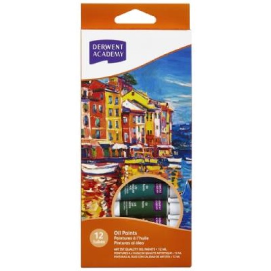 DERWENT ACY OIL PAINTS 12ML 12PK