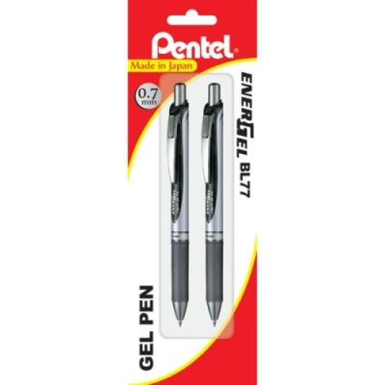 PENTEL ENERGEL DELUXE RETRACTABLE BK HS