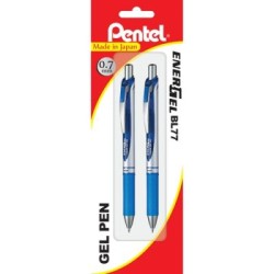 PENTEL ENERGEL DELUXE RETRACT BLUE PK2 H