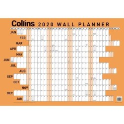Diaries 2026 Collins Wallplanner A3 Unlaminated Even Year  page: 54 