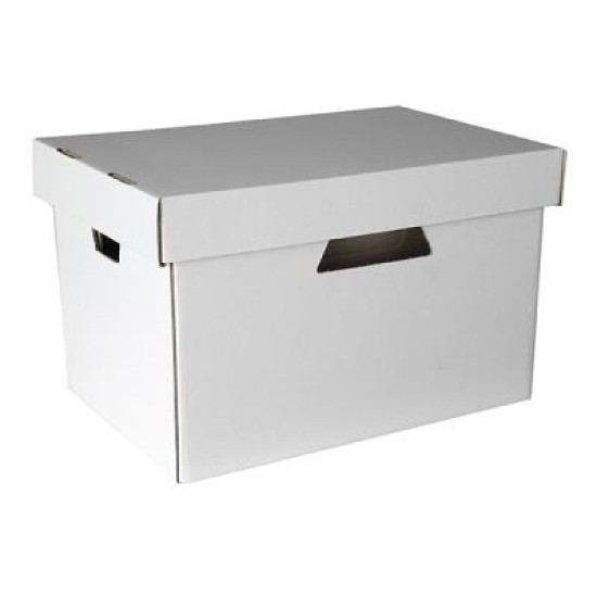 ESSELTE AR-KIVE STORAGE BOX & LID WHITE