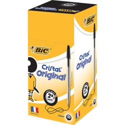 BIC CRISTAL ORIGINAL BALLPEN BLACK BX50