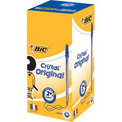 BIC CRISTAL ORIGINAL BALLPEN BLUE BX50