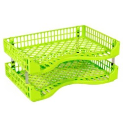 LETTER TRAY BIC ACID GREEN SET/2