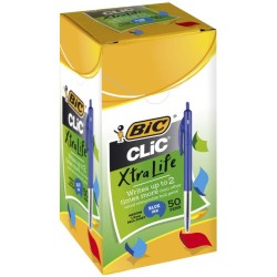 BIC CLIC MEDIUM BALLPEN BLUE BX50