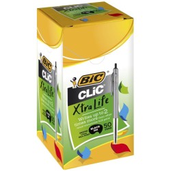 BIC CLIC MEDIUM BALLPEN BLACK BX50