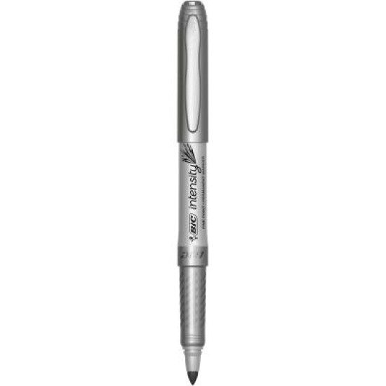 BIC INTENSITY PERMANENT MARKER FINE METALLIC SILVER